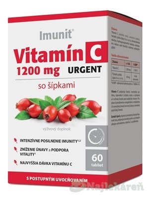 E-shop Imunit Vitamín C 1200 mg URGENT, 60ks