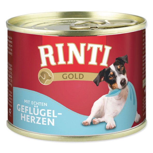 Rinti Gold Adult konzerva hydinové srdce 12 x 185 g