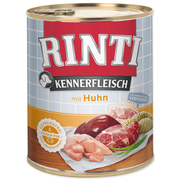 Rinti Kennerfleisch Adult konzerva kura 12 x 800 g