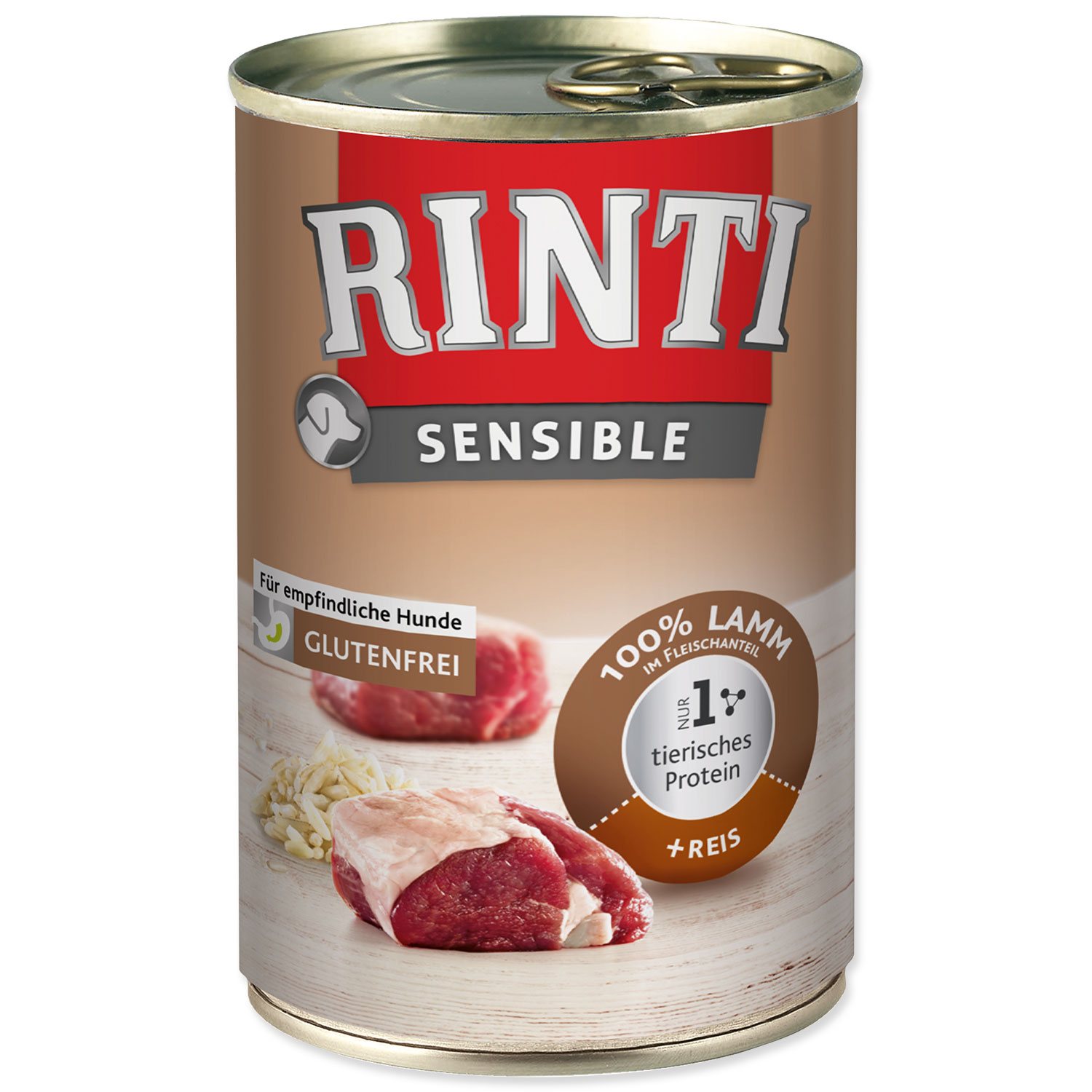 Rinti Sensible Adult konzerva jahňa a ryža 12 x 400 g