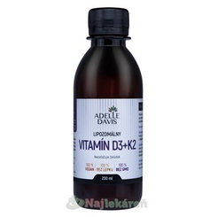 ADELLE DAVIS Lipozomálny VITAMÍN D3+K2 200 ml
