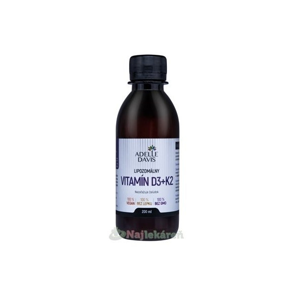 ADELLE DAVIS Lipozomálny VITAMÍN D3+K2 200 ml