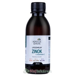 ADELLE DAVIS Lipozomálny ZINOK s vitamínom C 15 mg 200 ml