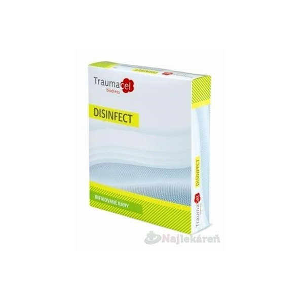Traumacel Biodress DISINFECT vstrebateľné krytie na rany (10x10cm) 5ks