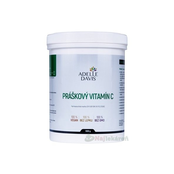 Adelle Davis Práškový VITAMÍN C 1000g