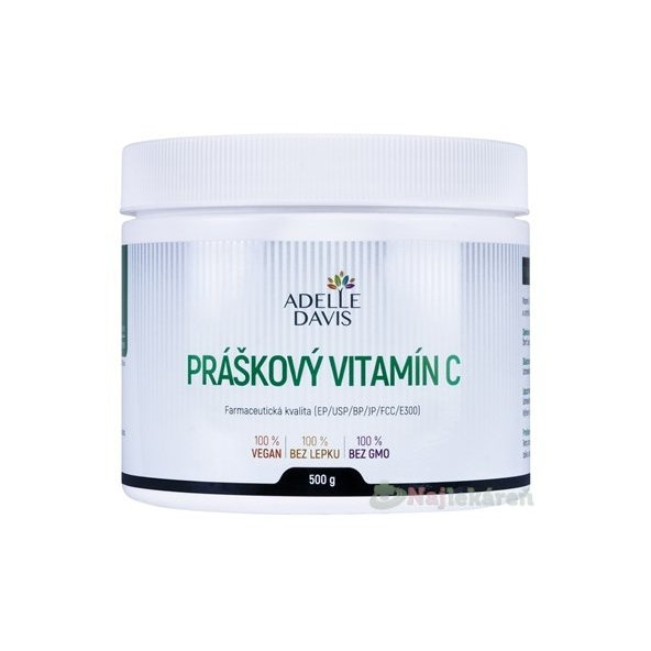 Adelle Davis Práškový VITAMÍN C 500 g