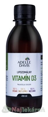 E-shop ADELLE DAVIS Lipozomálny VITAMÍN D3 200 ml