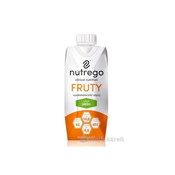 Nutrego FRUTY jablko 330ml