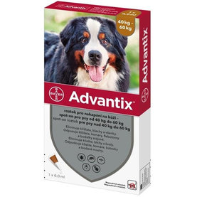 Advantix spot-on 6,0ml pipeta proti blchám a kliešťom pre psy od 40 do 60kg