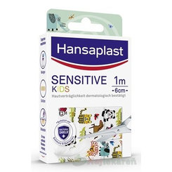Hansaplast SENSITIVE KIDS Zvieratká, Náplasti pre citlivú pokožku 1mx6cm, 1ks