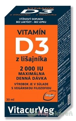 E-shop Pharmalife Vitamín D3 z lišajníka 2000 IU, kvapky 30ml