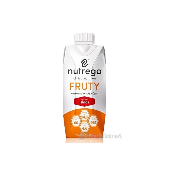 Nutrego FRUTY s príchuťou jahoda, 330ml