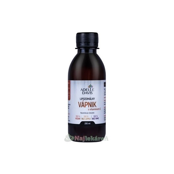 ADELLE DAVIS Lipozomálny VÁPNIK s vitamínom C 200 ml