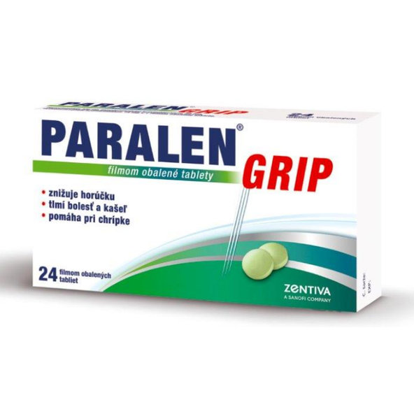 Paralen grip chrípka a nachladnutie 24tbl