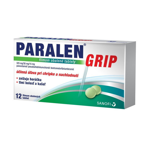 Paralen Grip chrípka a nachladnutie, 12tbl