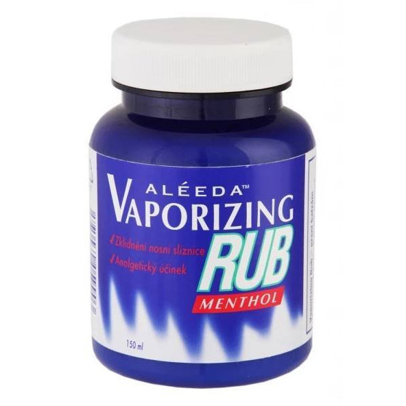 ALÉEDA VAPORIZING RUB MENTHOL balzam na masáž hrudníka 150 ml