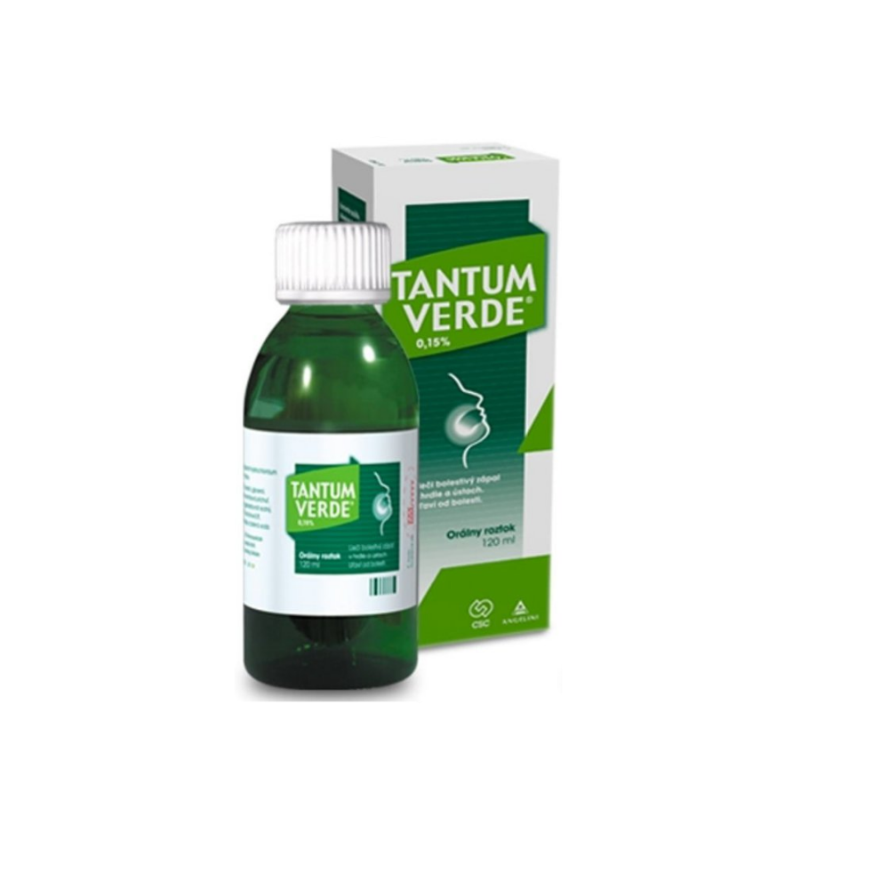 E-shop Tantum Verde orálny roztok kloktadlo na vyplachovanie ústnej dutiny 120 ml