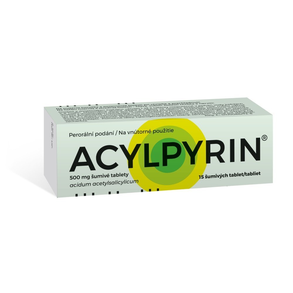 E-shop Acylpyrin 500mg proti bolesti a horúčke 15 šumivých tabliet
