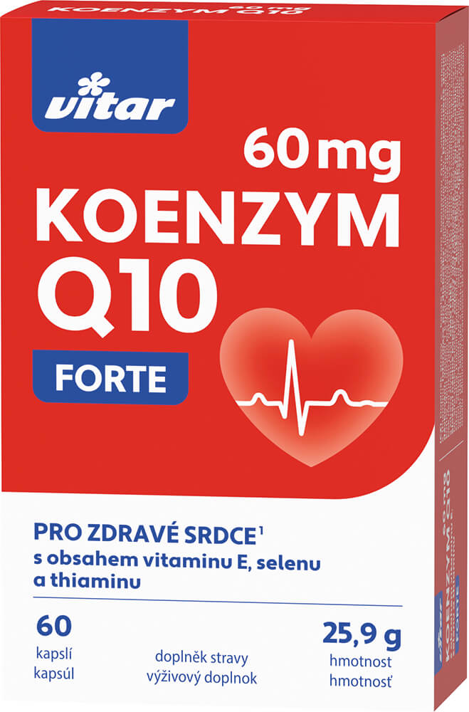 Vitar KOENZYM Q10 FORTE 60 mg 60 kapsúl kúpite na Najlekaren.eu