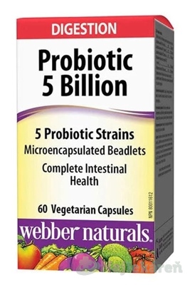Webber Naturals Probiotic 5 miliárd 60 kapsúl kúpite na Najlekaren.eu
