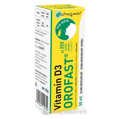 Vitamín D3 OROFAST sublingválny sprej 250 dávok 50 ml