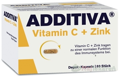 Additiva Vitamín C + Zinok 80 kapsúl