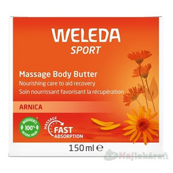 WELEDA Sport Arnikové masážne telové maslo 150 ml