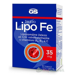 GS Železo Lipo Fe, 30 kapsúl