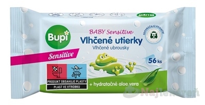 BUPI Baby Vlhčené utierky Sensitive 56 ks
