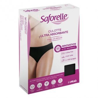 Saforelle menštruačné nohavičky čierne,veľ. 42 1ks