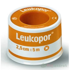LEUKOPOR náplasť na cievke, 2,5cmx5m, 1ks
