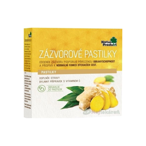 NaturProdukt ZÁZVOROVÉ PASTILKY