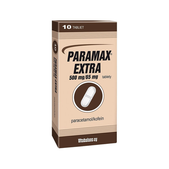 PARAMAX EXTRA 500 mg/65 mg na bolesť a horúčku 10 tbl