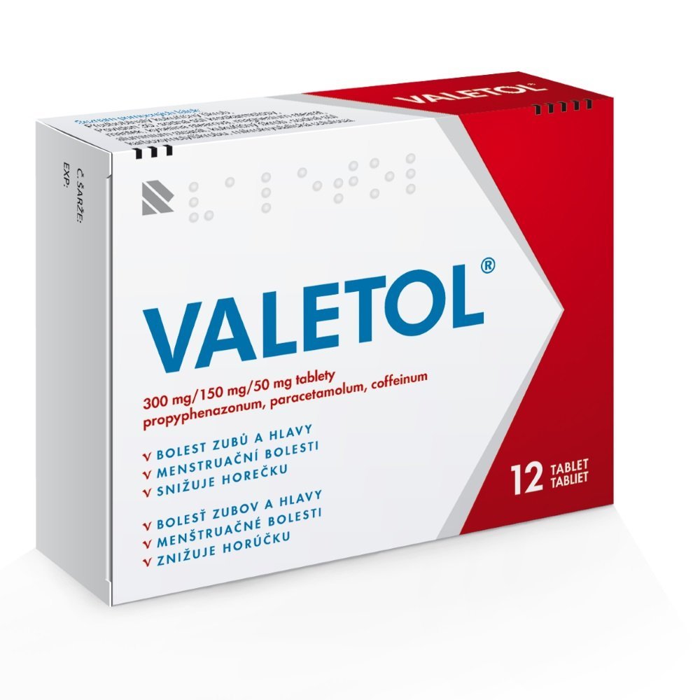E-shop Valetol na bolesť 12 tbl