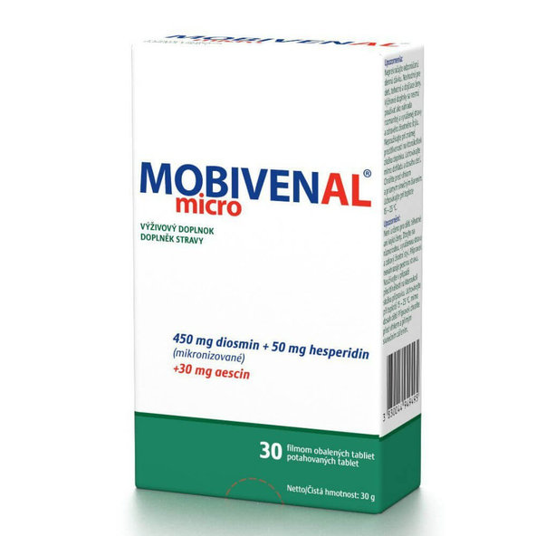 Mobivenal Micro na cievny systém 30 tabliet