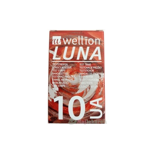 Wellion LUNA UA testovacie prúžky k prístroju LUNA 10ks