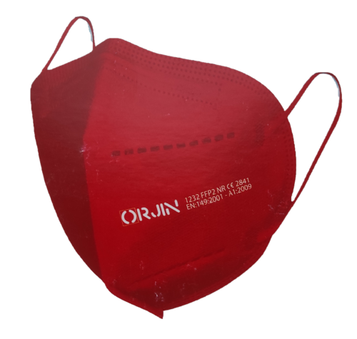 E-shop Orjin Jednorázový respirátor FFP2 NR červený 10ks