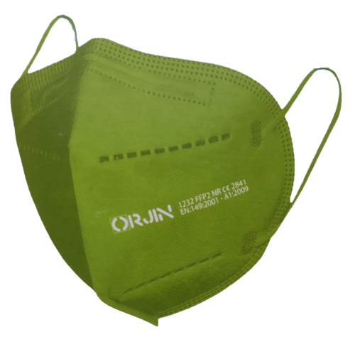 E-shop Orjin Jednorázový respirátor FFP2 NR zelený 10ks