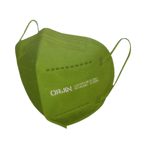 Orjin Jednorázový respirátor FFP2 NR zelený 10ks