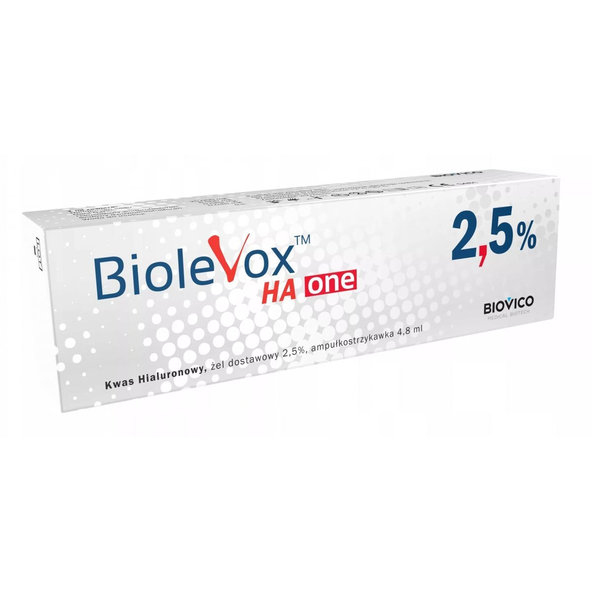 BIOLEVOX HA ONE 2,5% intraartikulárny roztok, 4,8 ml