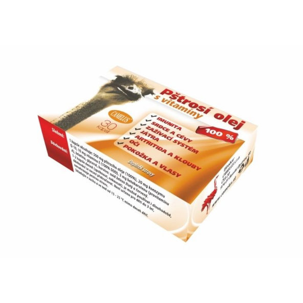 CAMELUS Pštrosí olej s vitamínmi, 30 cps