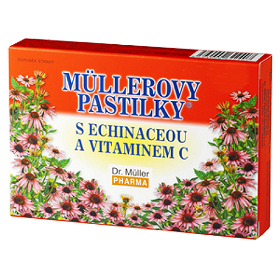 E-shop MÜLLEROVE PASTILKY s echinaceou a vitamínom C 12ks