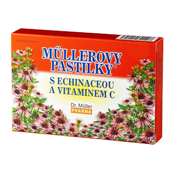 MÜLLEROVE PASTILKY s echinaceou a vitamínom C 12ks