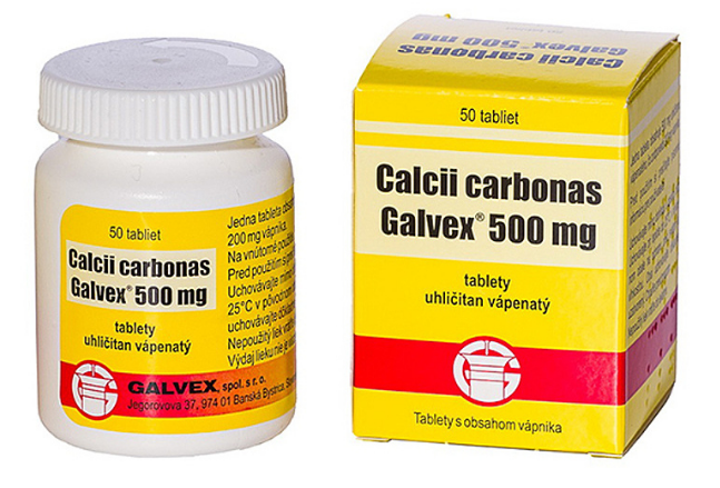 E-shop Galvex Kalciové tablety 50 x 500 mg