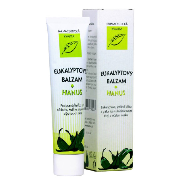 HANUS EUKALYPTOVY BALZAM pri nádche, kašli a zápaloch dýchacích ciest 50 g
