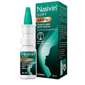 NASIVIN SOFT 0,025 % nosový sprej pre deti 10 ml