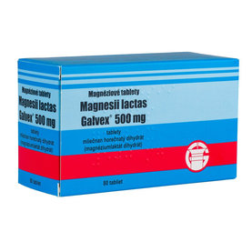 Magnesii lactas Galvex 500 mg (Magnéziové tablety) 80tbl