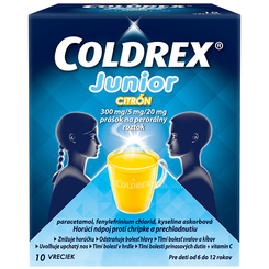 COLDREX Junior horúci nápoj Citrón 1 g 10 vreciek