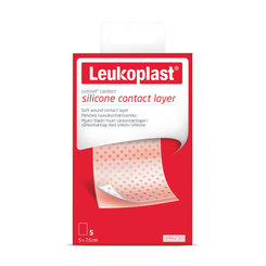 LEUKOPLAST Cuticell Contact sterilné krytie 5×7,5 cm, 5 ks