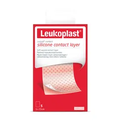 LEUKOPLAST Cuticell Contact sterilné krytie 5×7,5 cm, 5 ks